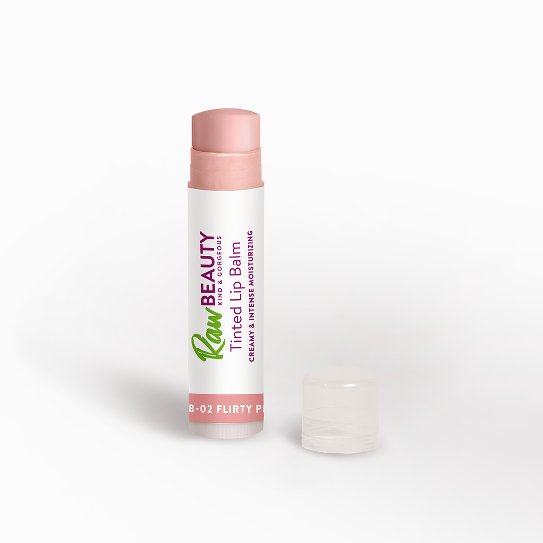 Raw Beauty Tinted Lip Balm Flirty Pink LB02