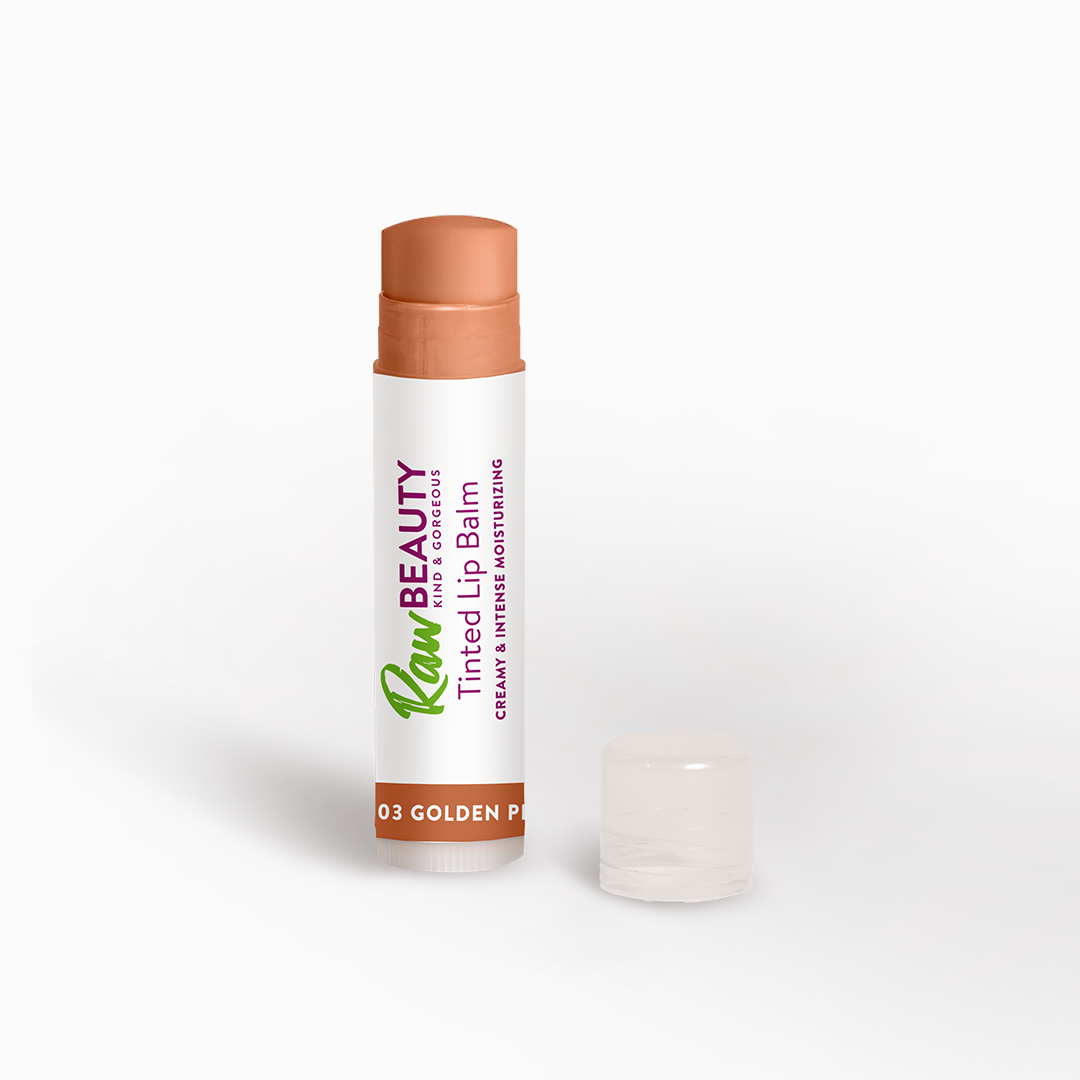 Raw Beauty Tinted Lip Balm Golden Peach LB03